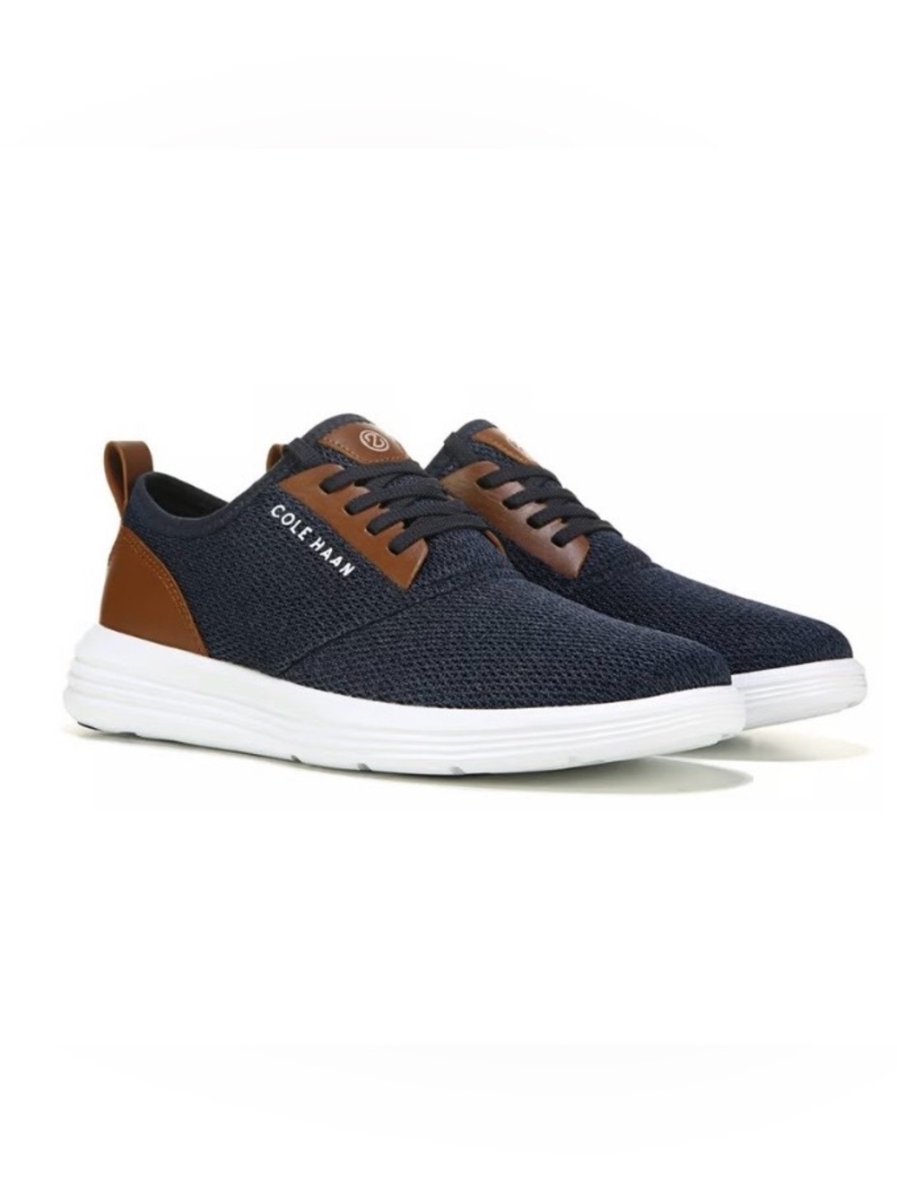 Cole Haan GrandSport Journey Mens Size 10M Navy Blue Knit Casual Sneaker